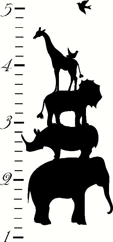 Safari Animal Growth Chart