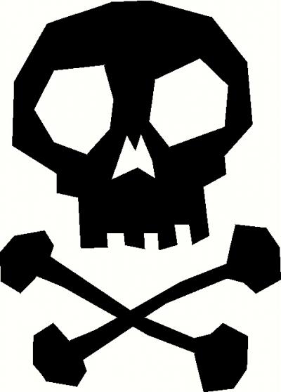Skull & Crossbones (1) vinyl decal