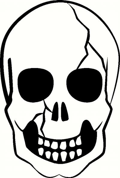 Skull vinyl decal
