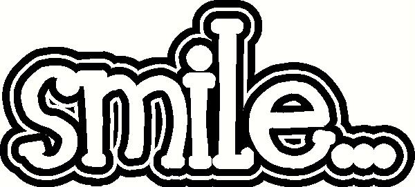 Smile vinyl decal