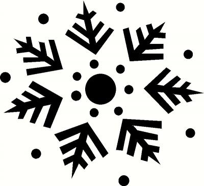 Snowflake 3 vinyl decal