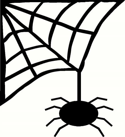 Spider Hanging From Web (1) vinyl decal