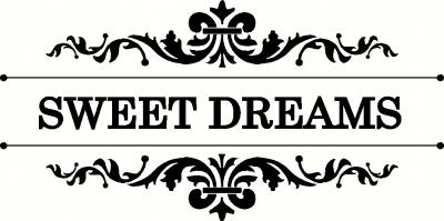Sweet Dreams vinyl decal