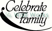 Celebrate Family vinyl decal