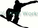 Snowboarder vinyl decal