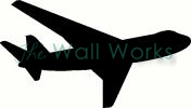 Commercial Airplane vinyl decal