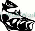 Fish (3) vinyl decal