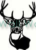 Deer Head vinyl decal