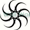 Swirl Star vinyl decal