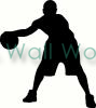 Basketball Dribble vinyl decal