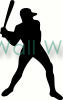 Baseball Player vinyl decal