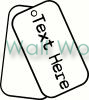 Dog Tags vinyl decal