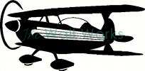 Biplane vinyl decal