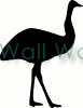 Ostrich vinyl decal