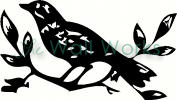 Bird on  Branch vinyl decal