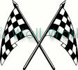 Racing Flags vinyl decal