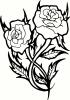 2 Roses vinyl decal