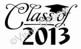 Class of 2013 (1) vinyl decal