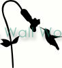 Hummingbird Eating From Flower vinyl decal