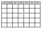Days of the Week Calendar vinyl decal