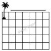 Palm Tree Calendar vinyl decal