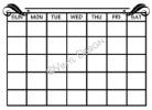 Monthly Calendar vinyl decal