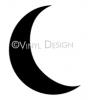 Moon vinyl decal