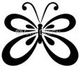 Butterfly Outline vinyl decal