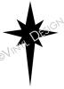 Christmas Star vinyl decal