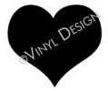 Heart vinyl decal