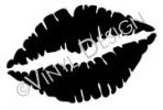 Lips vinyl decal