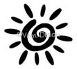 Sun vinyl decal