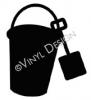 Bucket and Shovel vinyl decal