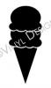 Ice Cream Cone (2) vinyl decal