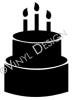 Birthday Cake vinyl decal