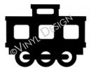 Train Caboose vinyl decal