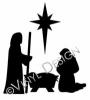 Mary, Joseph, & Jesus vinyl decal