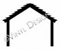 Nativity Stable vinyl decal