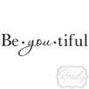 BeYouTiful vinyl decal