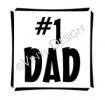 #1 Dad vinyl decal