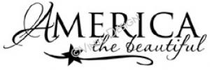 America the Beautiful vinyl decal