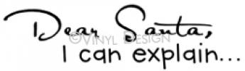 Dear Santa vinyl decal