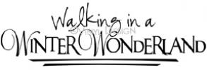 Walking in a Winter Wonderland vinyl decal