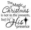 The Magic of Christmas vinyl decal