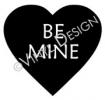 Be Mine Conversation Heart vinyl decal