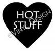 Hot Stuff Conversation Heart vinyl decal
