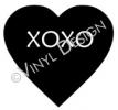 XOXO Conversation Heart vinyl decal