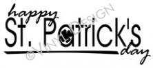 Happy St. Patricks Day (2) vinyl decal