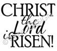 Christ the Lord is Risen vinyl decal