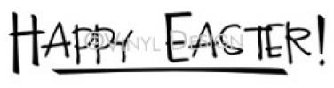 Happy Easter Underlined vinyl decal